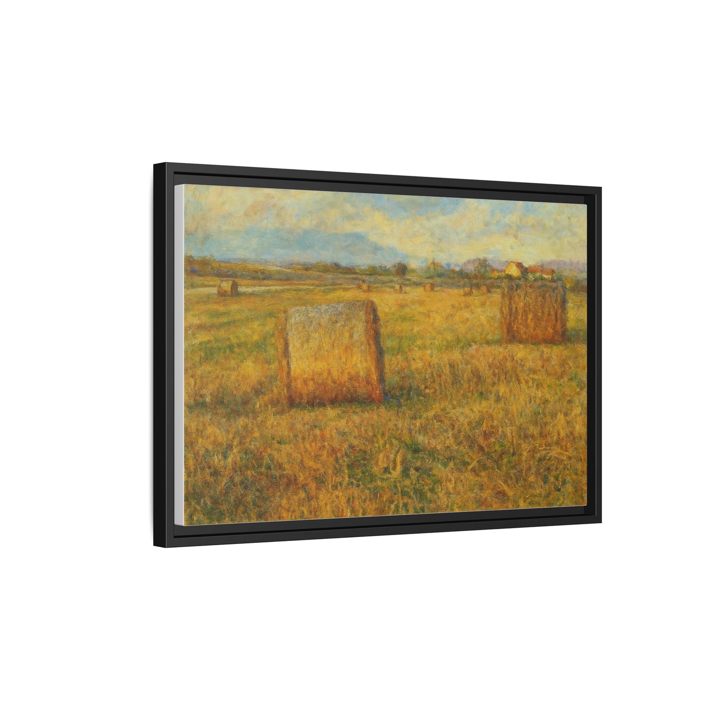 Framed Matte Canvas Wall Art - Rustic Farm Landscape, Country Decor, Home Gallery, Gift for Nature Lovers, Housewarming Decor