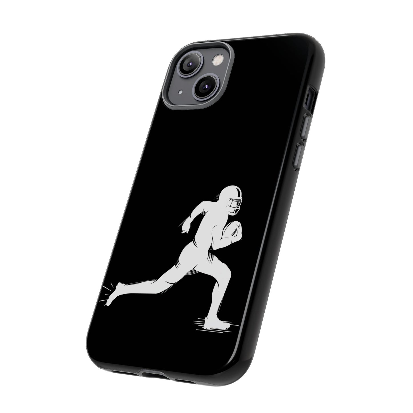 Football Player Phone Case, Tough Cases, Sports Phone Cover, Gift for Athletes, iPhone & Samsung Accessories, Running Player Design