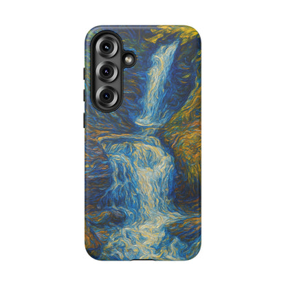 Artistic Phone Case - Waterfall Design, Unique Gift, Phone Accessory, Nature Lover, Original Artwork