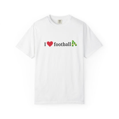 Unisex Football Love Tee - Casual Cotton T-Shirt, Gift for Sports Fans, Comfortable Daily Wear, Perfect for Game Days, Fun Summer Outfits
