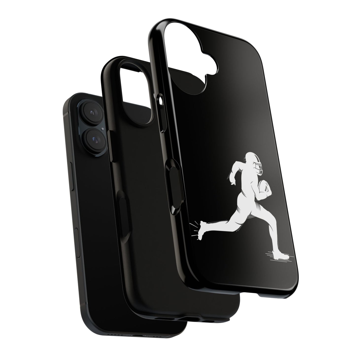 Football Player Phone Case, Tough Cases, Sports Phone Cover, Gift for Athletes, iPhone & Samsung Accessories, Running Player Design