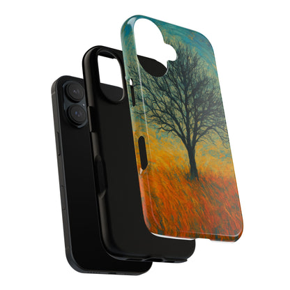 Artistic Phone Case with Tree Design, Nature Lover Gift, Unique Phone Cover, Holiday Present, Eco-friendly Tech Accessories