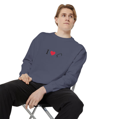 Unisex Sweatshirt, I love Football, Cozy, Perfect for Everyday Wear, Gift Idea for Friends, Couples, and Special Occasions
