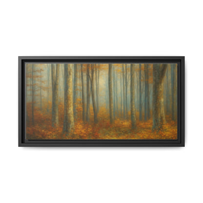 Autumn Forest Canvas Art, Framed Wall Decor, Rustic Home Decor, Nature Artwork, Gift for Nature Lovers