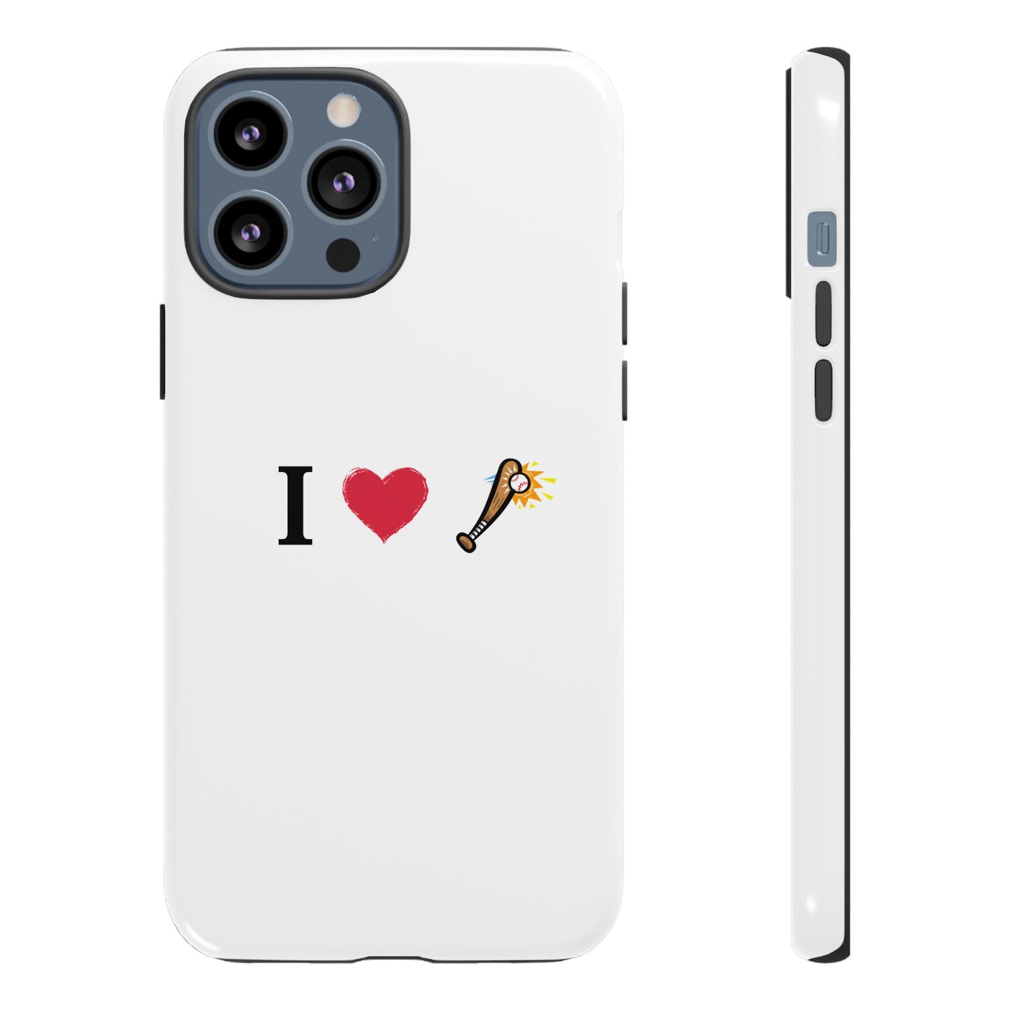 I Love Baseball Vibe Phone Case - Tough Cases for Sports Lovers, Gifts for Athletes, Fun Accessories, iPhone and Android Compatible