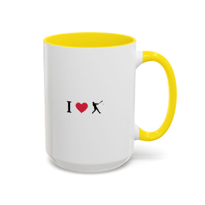 Baseball Love Accent Coffee Mug – Perfect Gift for Sports Fans, Home or Office Use, Great for Birthdays, Anniversaries, and Holidays