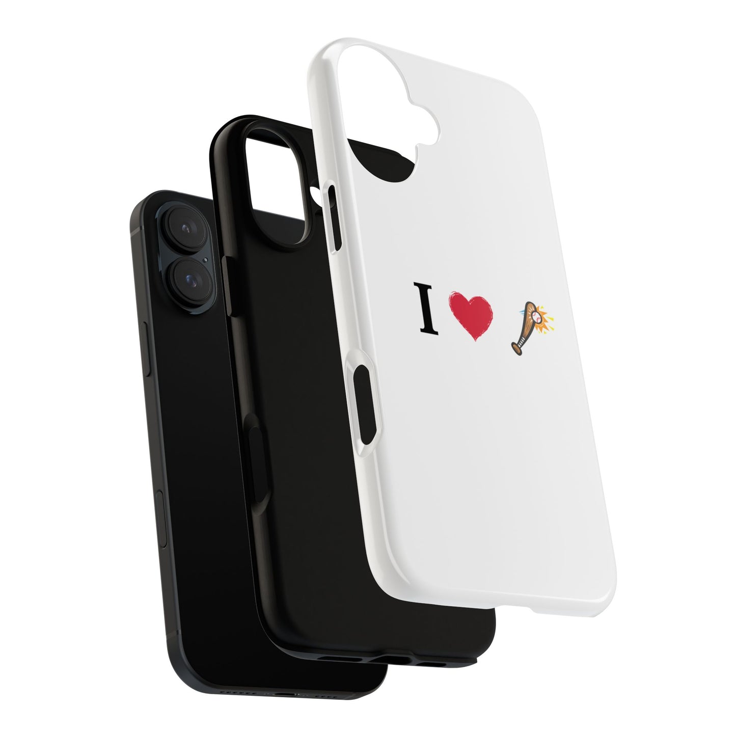 I Love Baseball Vibe Phone Case - Tough Cases for Sports Lovers, Gifts for Athletes, Fun Accessories, iPhone and Android Compatible