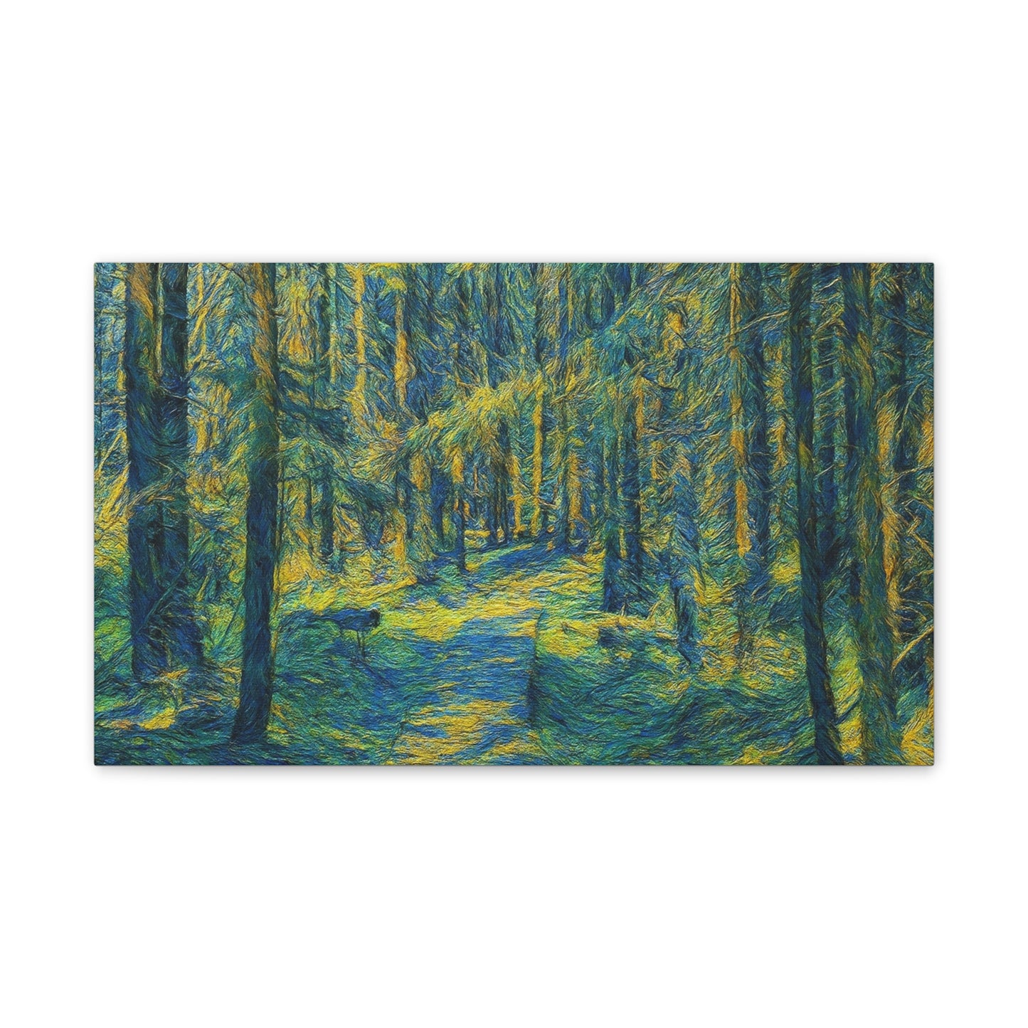 Canvas Art Print, Forest Path Painting, Nature Decor, Wall Art, Gift for Nature Lovers, Home Decor Inspiration