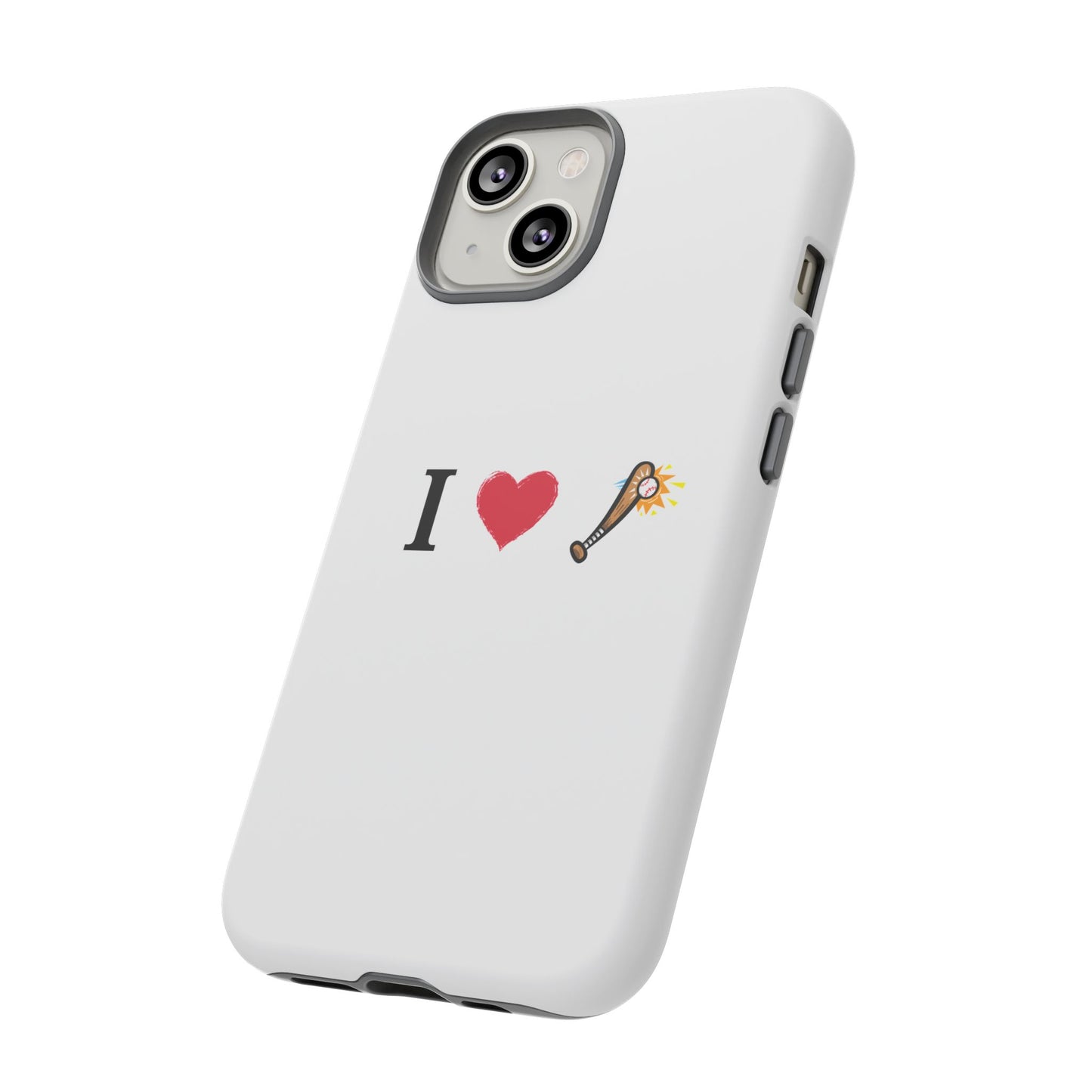 I Love Baseball Vibe Phone Case - Tough Cases for Sports Lovers, Gifts for Athletes, Fun Accessories, iPhone and Android Compatible