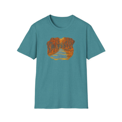 Nature-Inspired Unisex Softstyle T-Shirt, Outdoor Lover Gift, Casual Wear, Ideal for Hiking, Nature Trips, Unique Graphic Tee