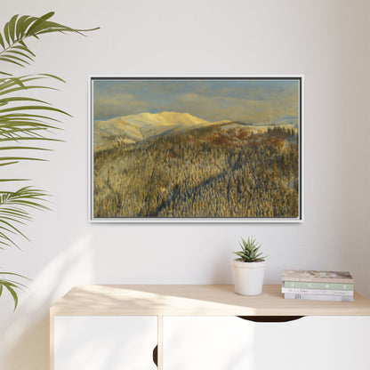 Framed Mountain Canvas Art, Perfect for Home Decor, Nature Wall Art, Gift for Nature Lovers, Cozy Atmosphere