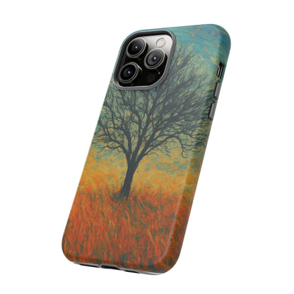 Artistic Phone Case with Tree Design, Nature Lover Gift, Unique Phone Cover, Holiday Present, Eco-friendly Tech Accessories