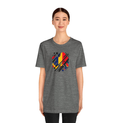 Artistic Heart Unisex Jersey Tee - Vibrant Graphic Tee, Casual Wear, Gift for Art Lovers, Birthday Surprise, Everyday Comfort