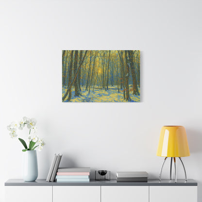 Forest Sunrise Canvas Print, Wall Art, Nature Photography, Home Decor, Gift for Nature Lovers, Landscape Artwork