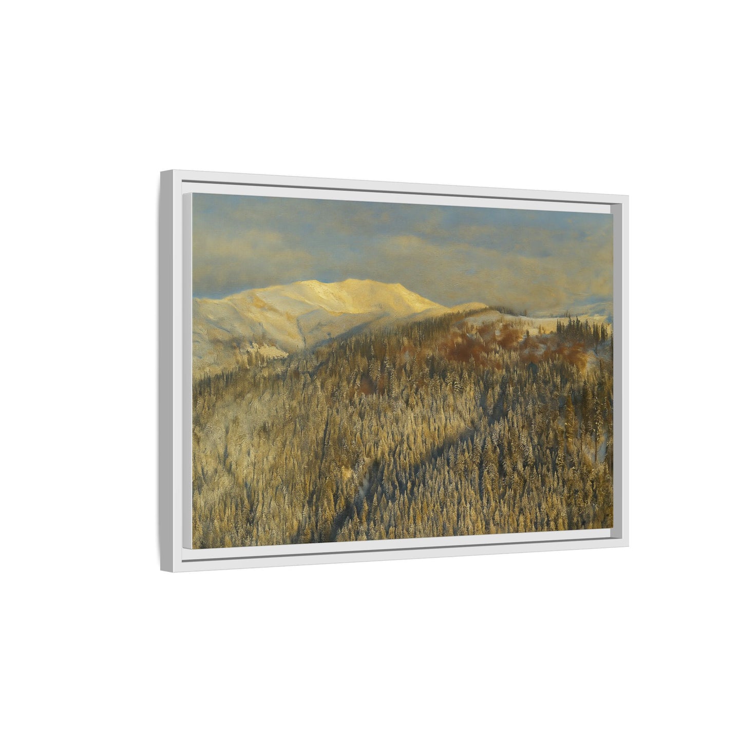 Framed Mountain Canvas Art, Perfect for Home Decor, Nature Wall Art, Gift for Nature Lovers, Cozy Atmosphere