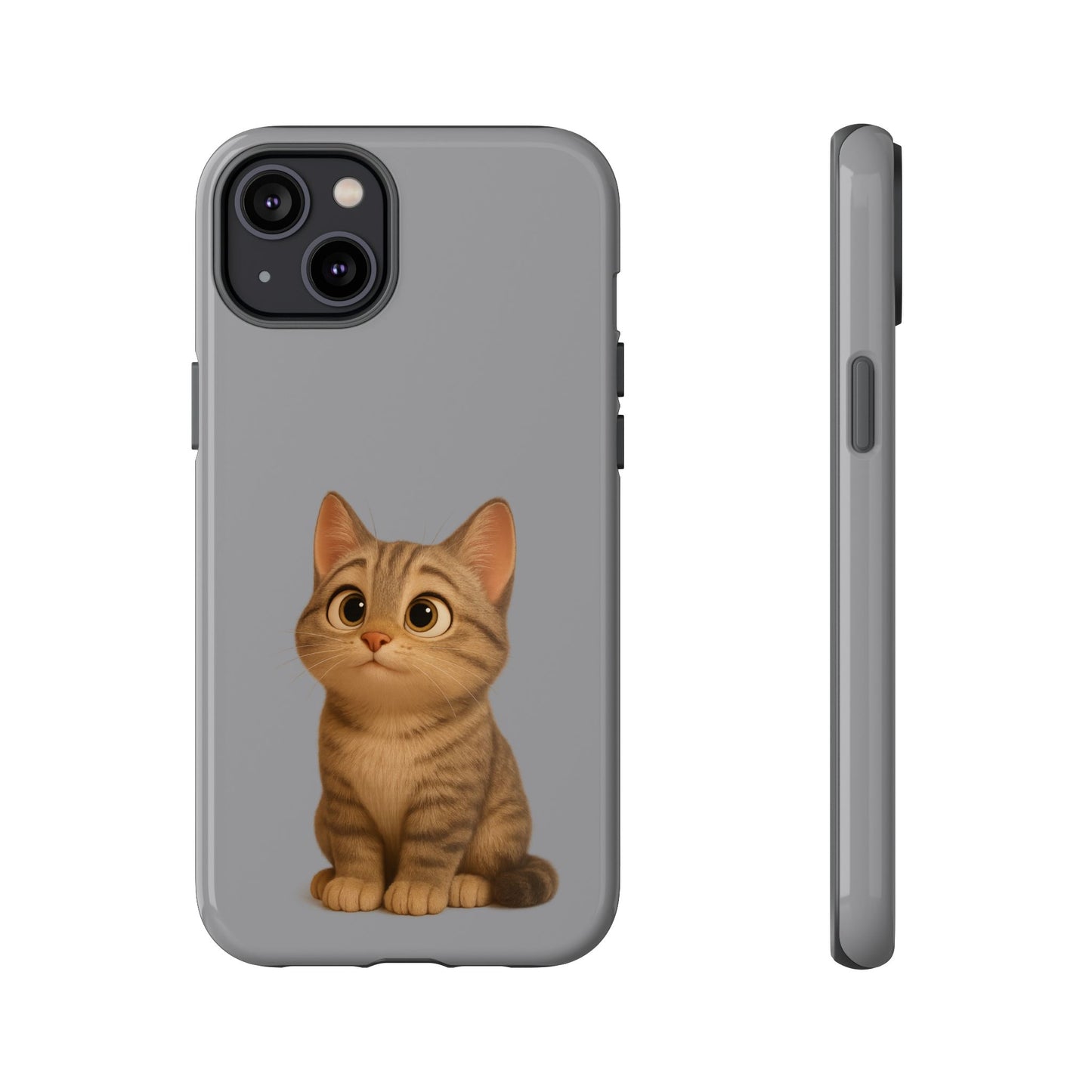 Cute Cat Phone Case, Kawaii Pet Accessory, Gift for Cat Lovers, Animal Phone Cover for Kids, Unique Kitty Design, Birthdays, Holidays