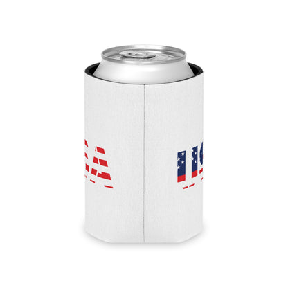 USA Flag Can Cooler - Perfect for BBQs, Independence Day, Tailgating, Memorial Day, Housewarming