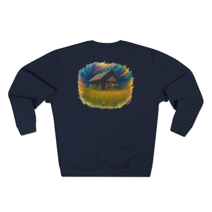 Cozy Dreamers Unisex Crewneck Sweatshirt, Artistic Sweatshirt, Gift for Nature Lovers, Vintage Vibe Apparel, Comfortable Layer, Casual Wear
