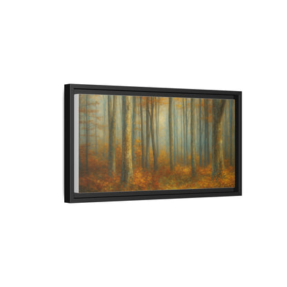 Autumn Forest Canvas Art, Framed Wall Decor, Rustic Home Decor, Nature Artwork, Gift for Nature Lovers
