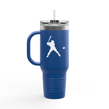 Baseball-Themed Insulated Travel Mug, Perfect for Fans & Athletes, Gift for Sports Lovers, 40oz Drinkware for Home & Road