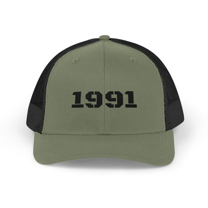 Vintage 1991 Snapback Trucker Cap, Retro Hat, Birthday Gift, Fashion Accessory, Casual Wear, Unisex Cap