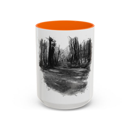 Moody Abstract Forest Coffee Mug | Unique Gift for Nature Lovers, Cozy Home Decor, Perfect for Coffee, Tea, and Hot Chocolate
