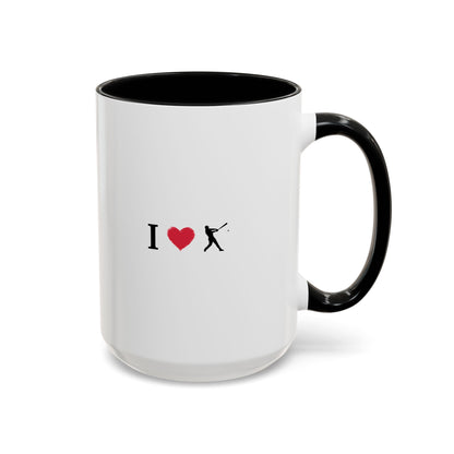 Baseball Love Accent Coffee Mug – Perfect Gift for Sports Fans, Home or Office Use, Great for Birthdays, Anniversaries, and Holidays