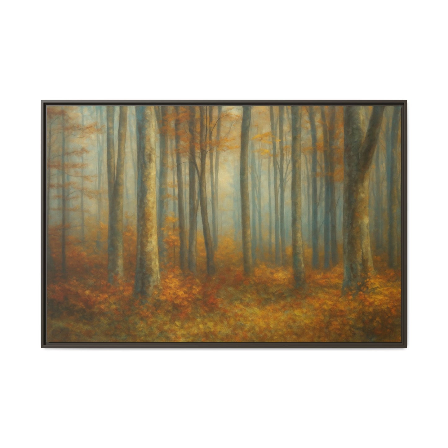 Autumn Forest Canvas Art, Framed Wall Decor, Rustic Home Decor, Nature Artwork, Gift for Nature Lovers