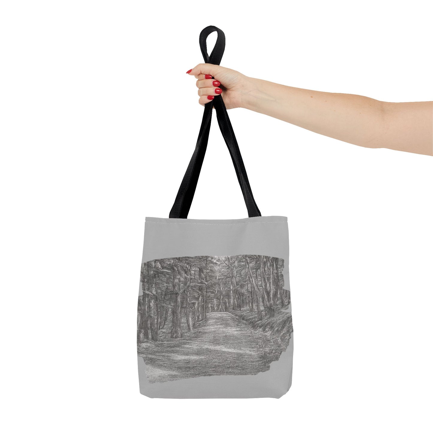 Scenic Path Tote Bag, Reversible Tote, Eco-Friendly Shopper, Outdoor Adventure Bag, Gift for Nature Lovers, Stylish Carryall