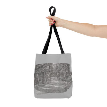 Scenic Path Tote Bag, Reversible Tote, Eco-Friendly Shopper, Outdoor Adventure Bag, Gift for Nature Lovers, Stylish Carryall