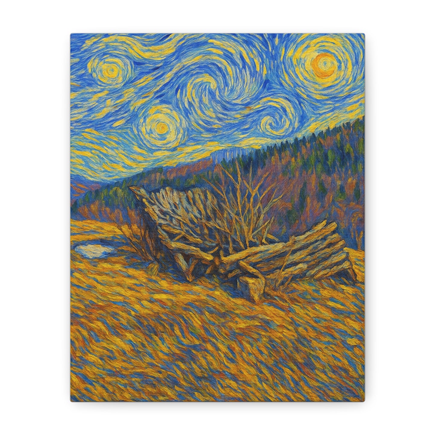 Artistic Van Gogh Style Canvas Wall Art, Nature Inspired Decor, Home Aesthetic, Gift for Art Lovers, Gallery Wall Piece, Living Room Decor, [...] - product image