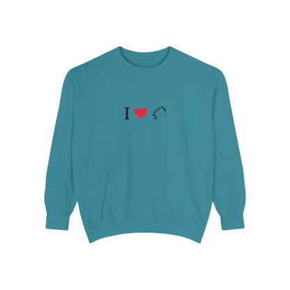 Unisex Sweatshirt, I love Football, Cozy, Perfect for Everyday Wear, Gift Idea for Friends, Couples, and Special Occasions
