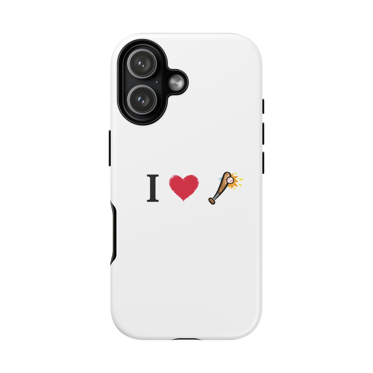 I Love Baseball Vibe Phone Case - Tough Cases for Sports Lovers, Gifts for Athletes, Fun Accessories, iPhone and Android Compatible
