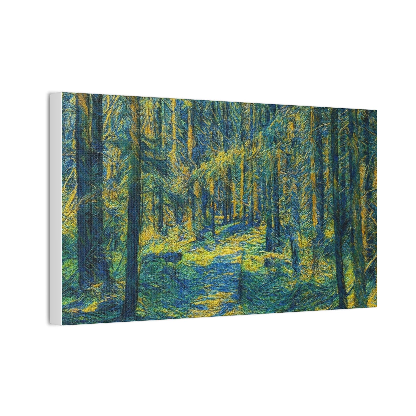 Canvas Art Print, Forest Path Painting, Nature Decor, Wall Art, Gift for Nature Lovers, Home Decor Inspiration