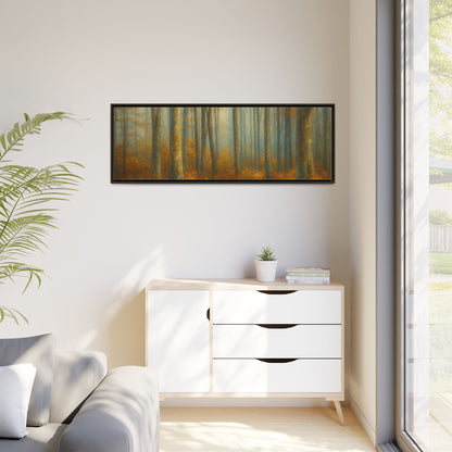 Autumn Forest Canvas Art, Framed Wall Decor, Rustic Home Decor, Nature Artwork, Gift for Nature Lovers