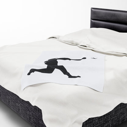Baseball Velveteen Plush Blanket, Cozy Sports Throw, Soft Blanket for Fans, Great Gift for Baseball Lovers, Home Decor