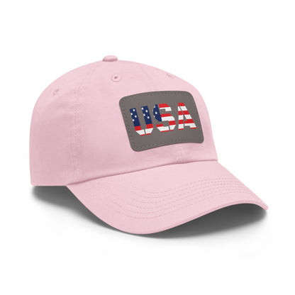 Dad Hat with USA Leather Patch