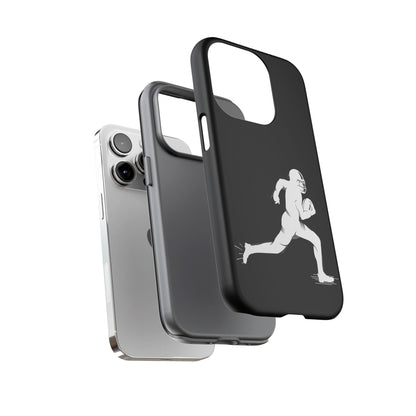 Football Player Phone Case, Tough Cases, Sports Phone Cover, Gift for Athletes, iPhone & Samsung Accessories, Running Player Design