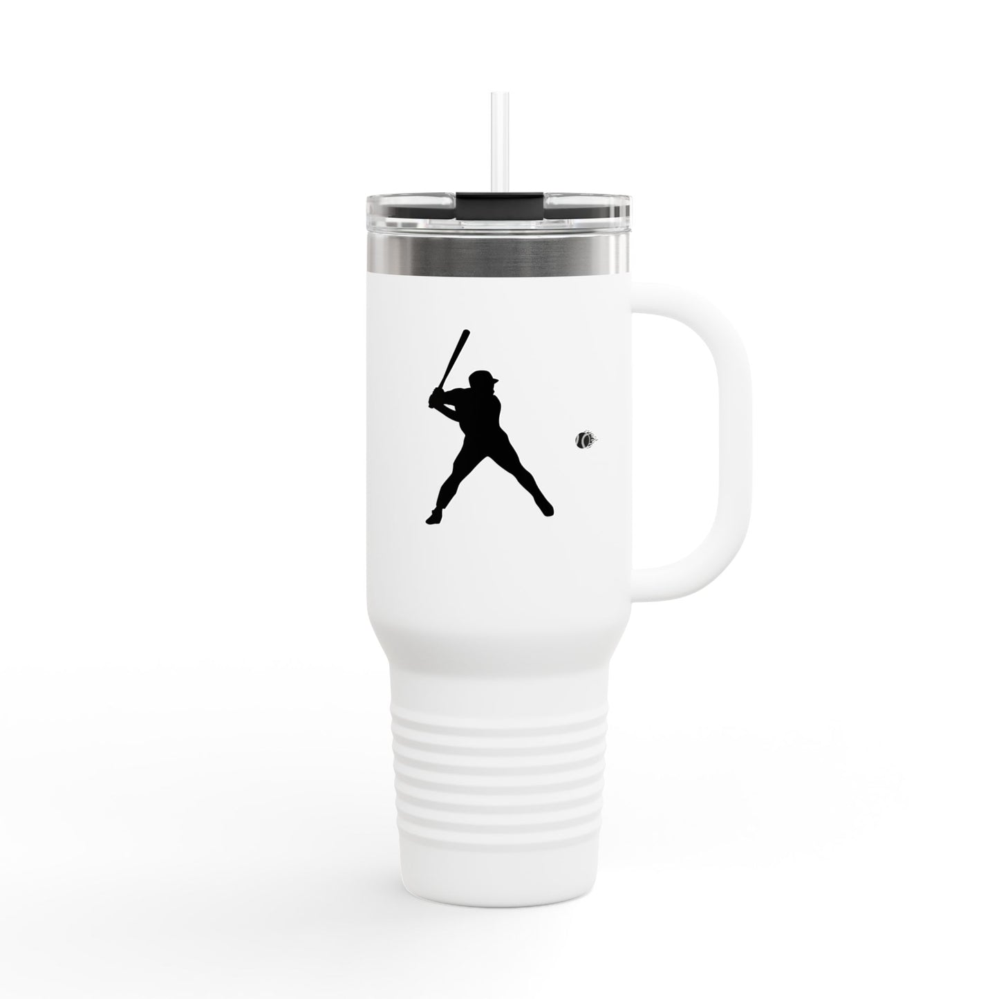 Baseball Player Insulated Travel Mug - 40oz, Sports Enthusiast Gift, Coffee Cup, Active Lifestyle, Personalized Mug, Custom Travel Tumbler