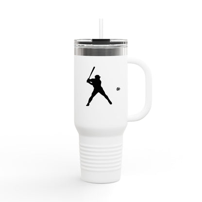Baseball Player Insulated Travel Mug - 40oz, Sports Enthusiast Gift, Coffee Cup, Active Lifestyle, Personalized Mug, Custom Travel Tumbler
