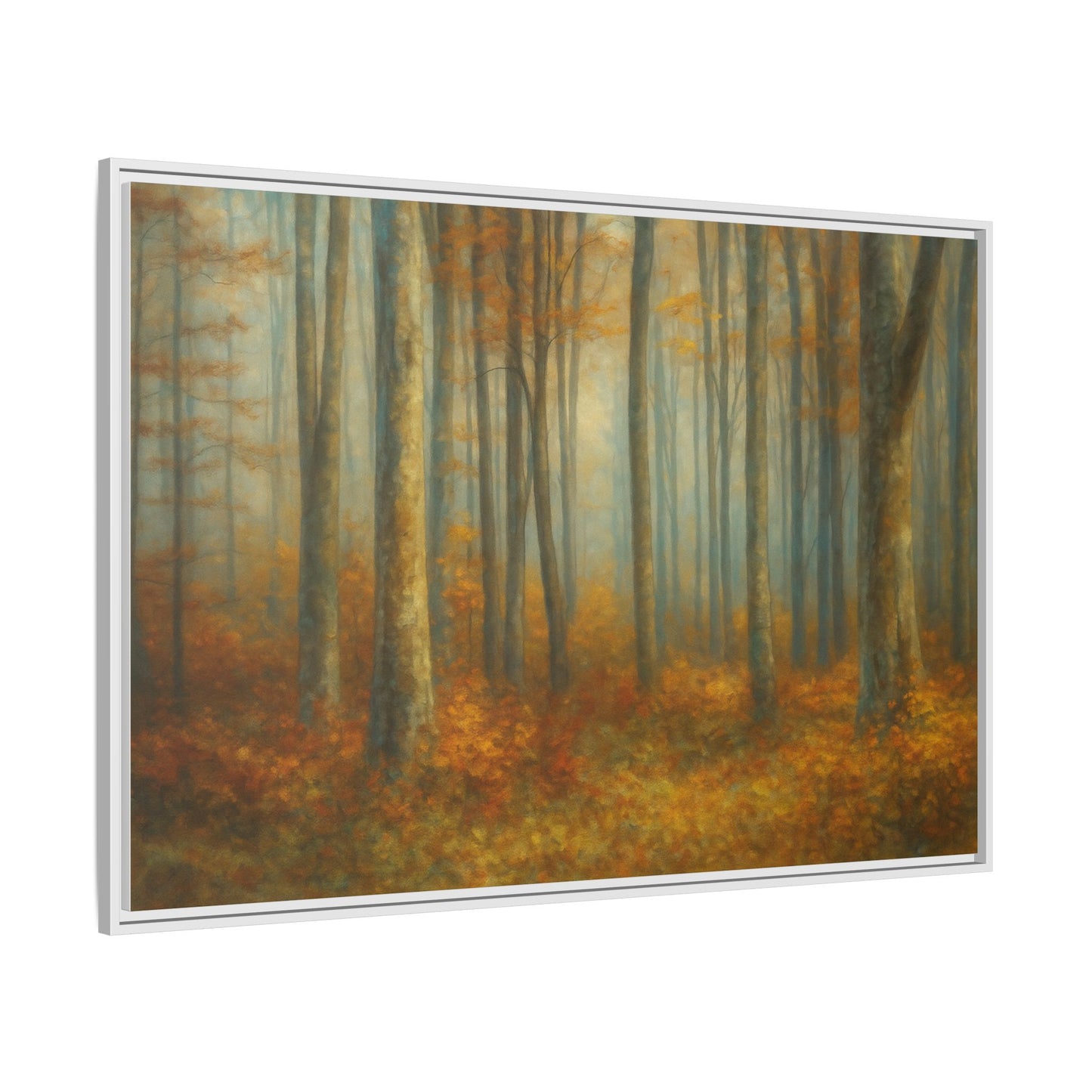 Autumn Forest Canvas Art, Framed Wall Decor, Rustic Home Decor, Nature Artwork, Gift for Nature Lovers