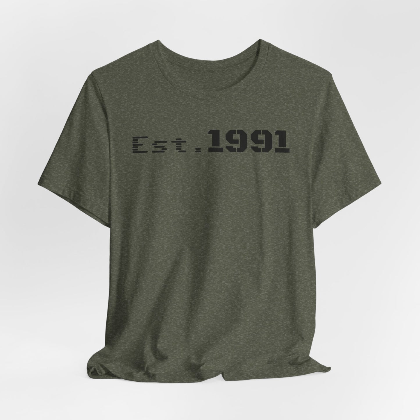 Established 1991 Unisex Jersey Tee | Vintage Anniversary Gift | Casual Wear, Birthday Shirt, Retro Style, Statement Tee, Gift for Him/Her