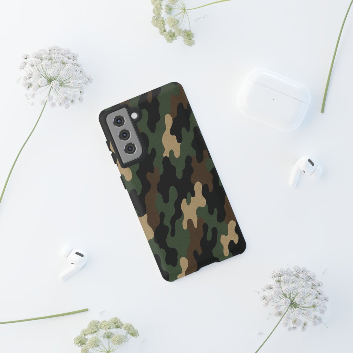 Camouflage Phone Case, Tough Cases, Military Style, Unique Phone Accessories, Gift for Him, Durable Phone Cover