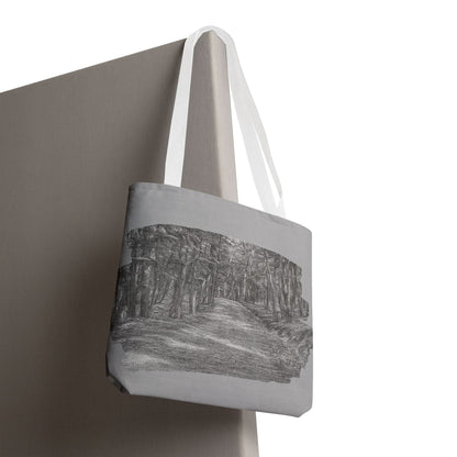 Scenic Path Tote Bag, Reversible Tote, Eco-Friendly Shopper, Outdoor Adventure Bag, Gift for Nature Lovers, Stylish Carryall