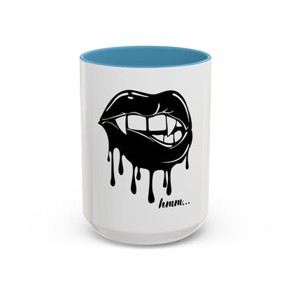 Vampire Lip Accent Coffee Mug - 11oz & 15oz - Unique Halloween Gift