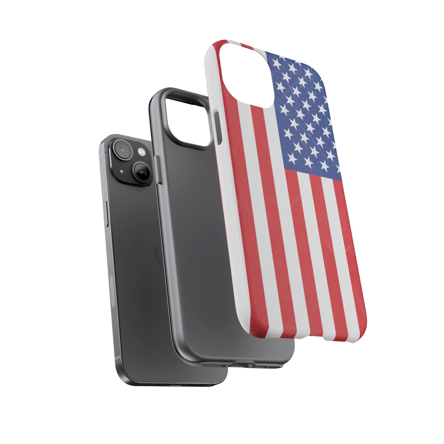 Patriotic Phone Case - Tough Cases for Veterans, USA Lovers, Independence Day, Memorial Day, Flag Design