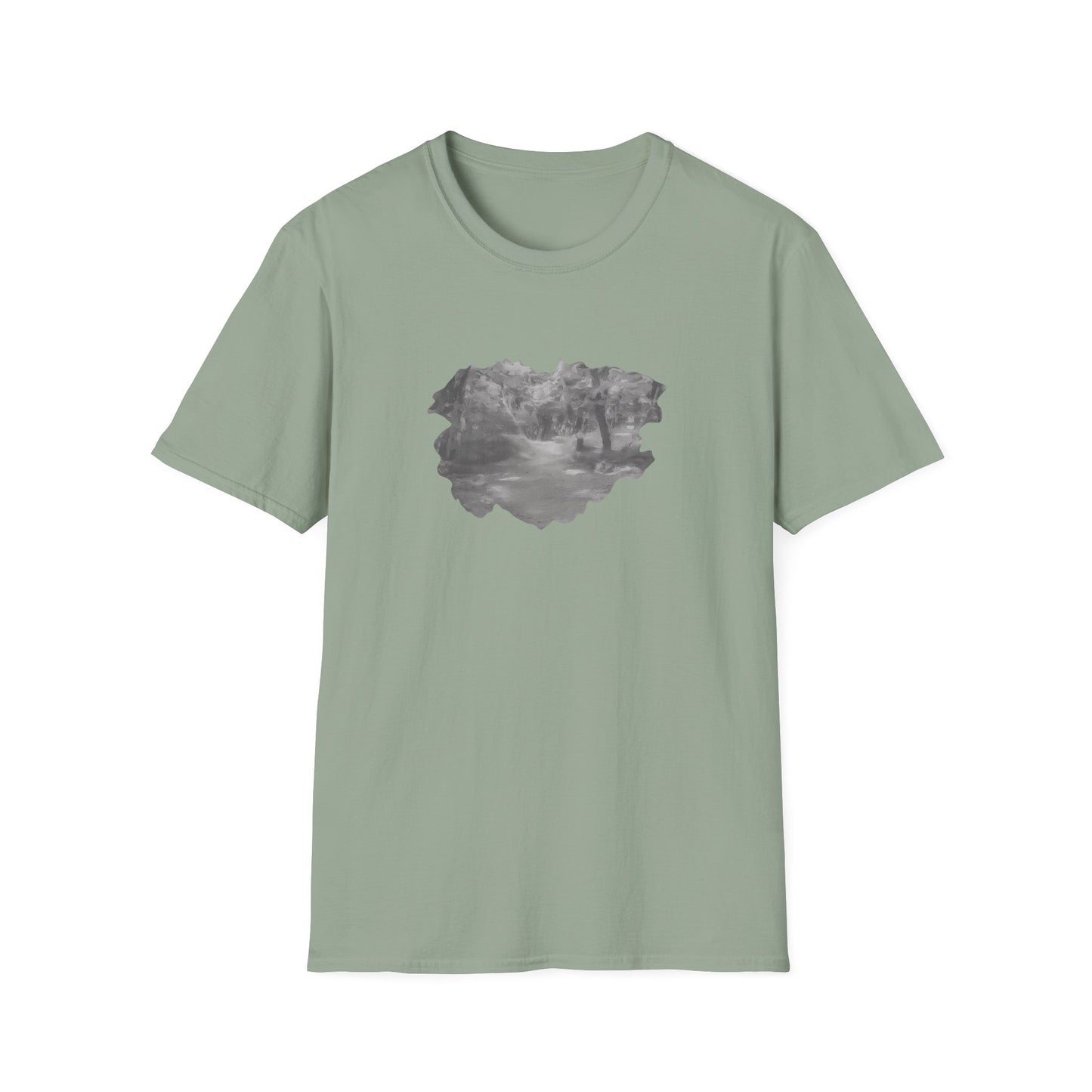 Serene Nature Landscape T-Shirt - Comfortable Unisex Tee, Outdoor Adventures, Nature Lover Gift, Casual Wear, Stylish Spring Top