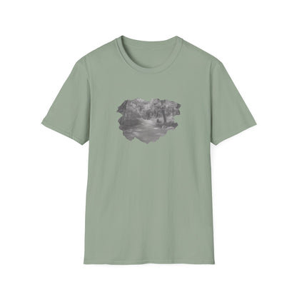 Serene Nature Landscape T-Shirt - Comfortable Unisex Tee, Outdoor Adventures, Nature Lover Gift, Casual Wear, Stylish Spring Top