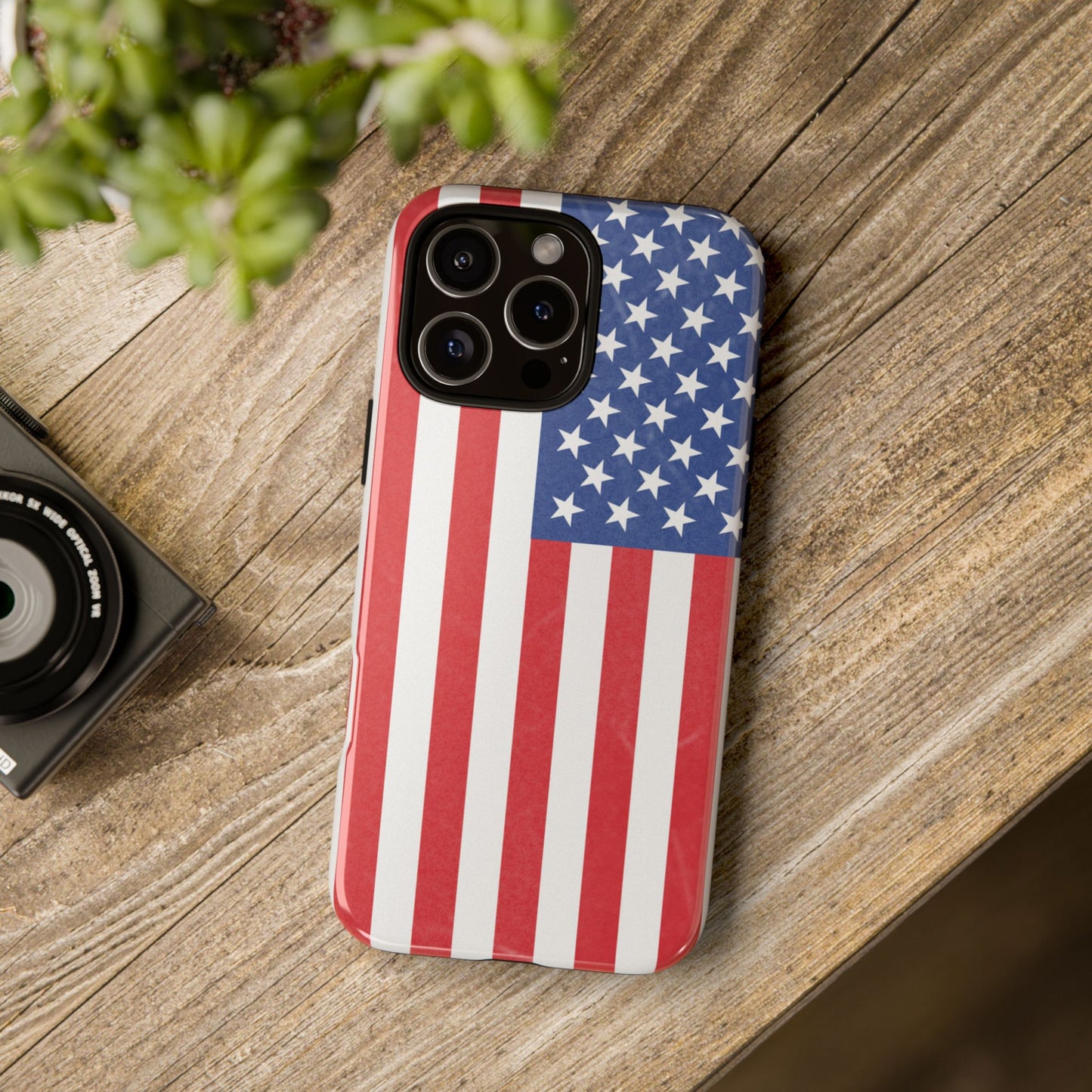 Patriotic Phone Case - Tough Cases for Veterans, USA Lovers, Independence Day, Memorial Day, Flag Design