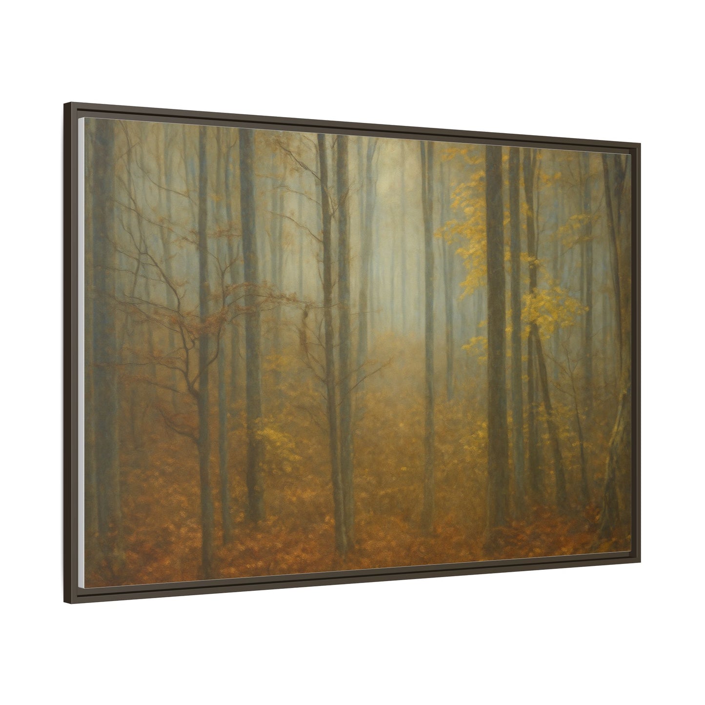 Framed Matte Canvas Art | Serenity in the Forest | Nature Wall Decor, Home Gallery, Cozy Living Room, Gift for Nature Lovers